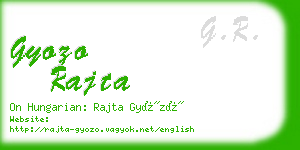 gyozo rajta business card